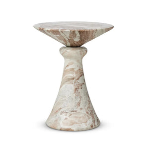 Connie End Table, Sawar Marble