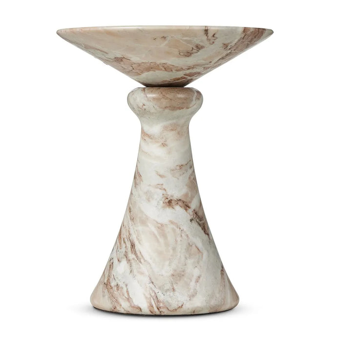 Connie End Table, Sawar Marble