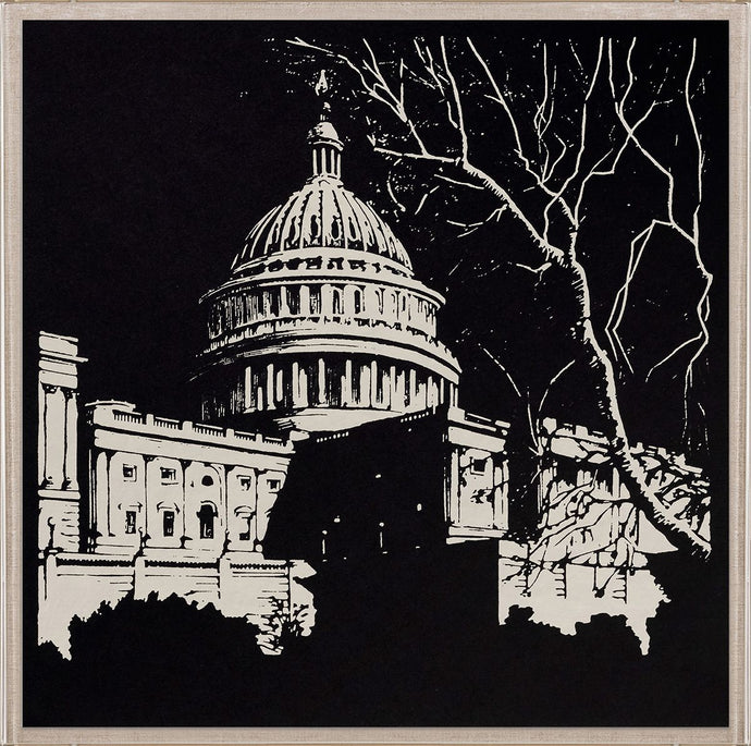 Capitol Building, Woodblock